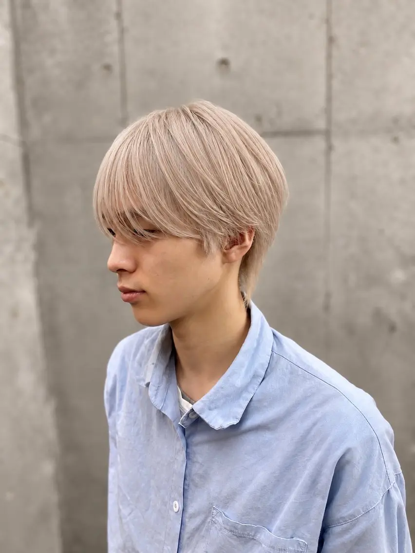 カラー メンズ 🌈艶ハイトーン特化 🌈NOZOMUのヘアスタイル