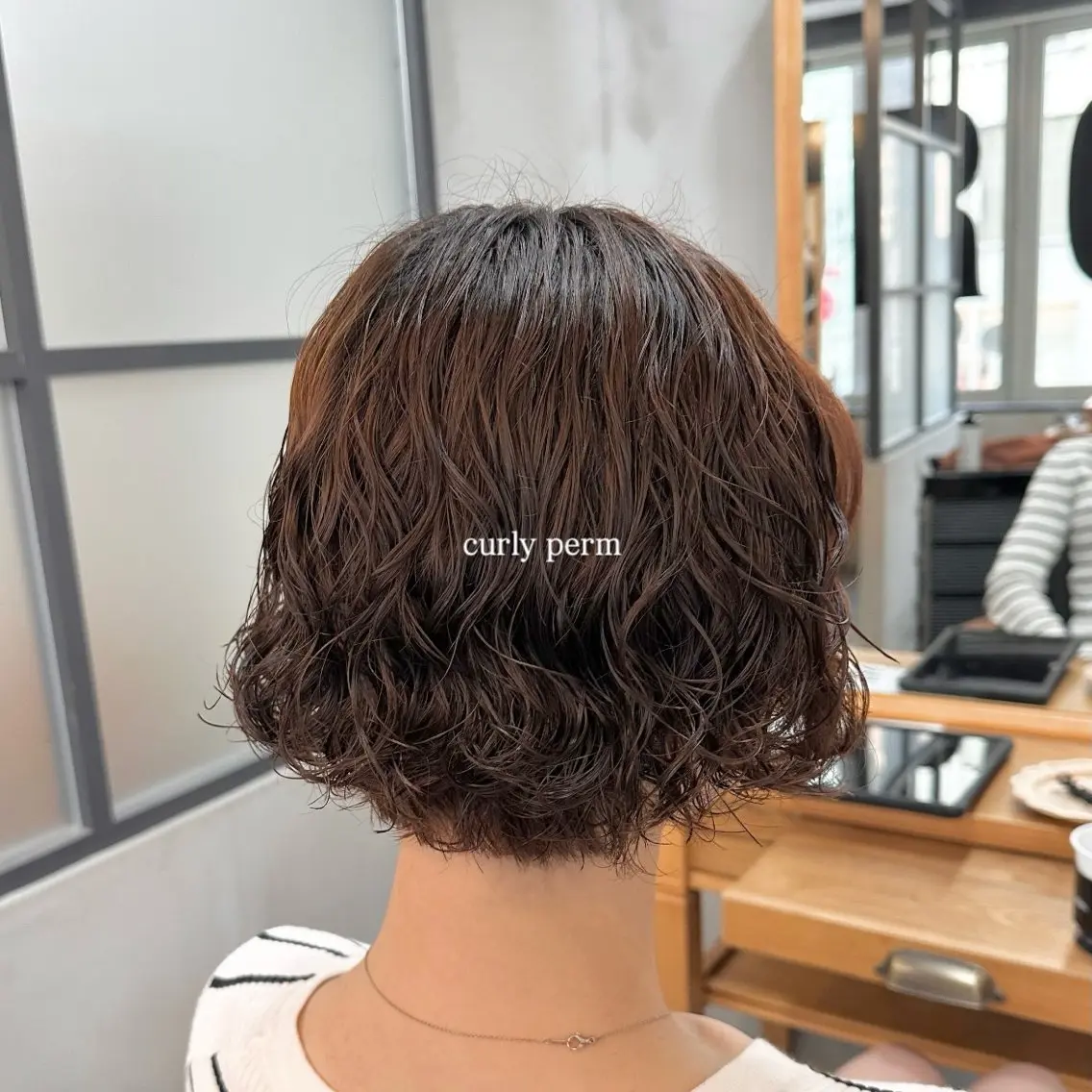 【 くるくるパーマ🌀】カット+水パーマ+選べるトリートメント💎🩵❕¥9,200の写真