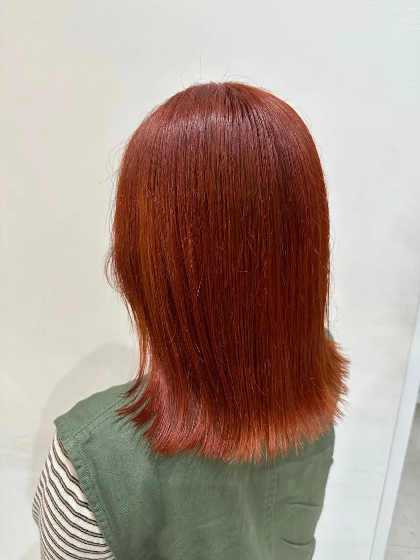 カラー オレンジ メンズ特化/ 安藤太一のヘアスタイル