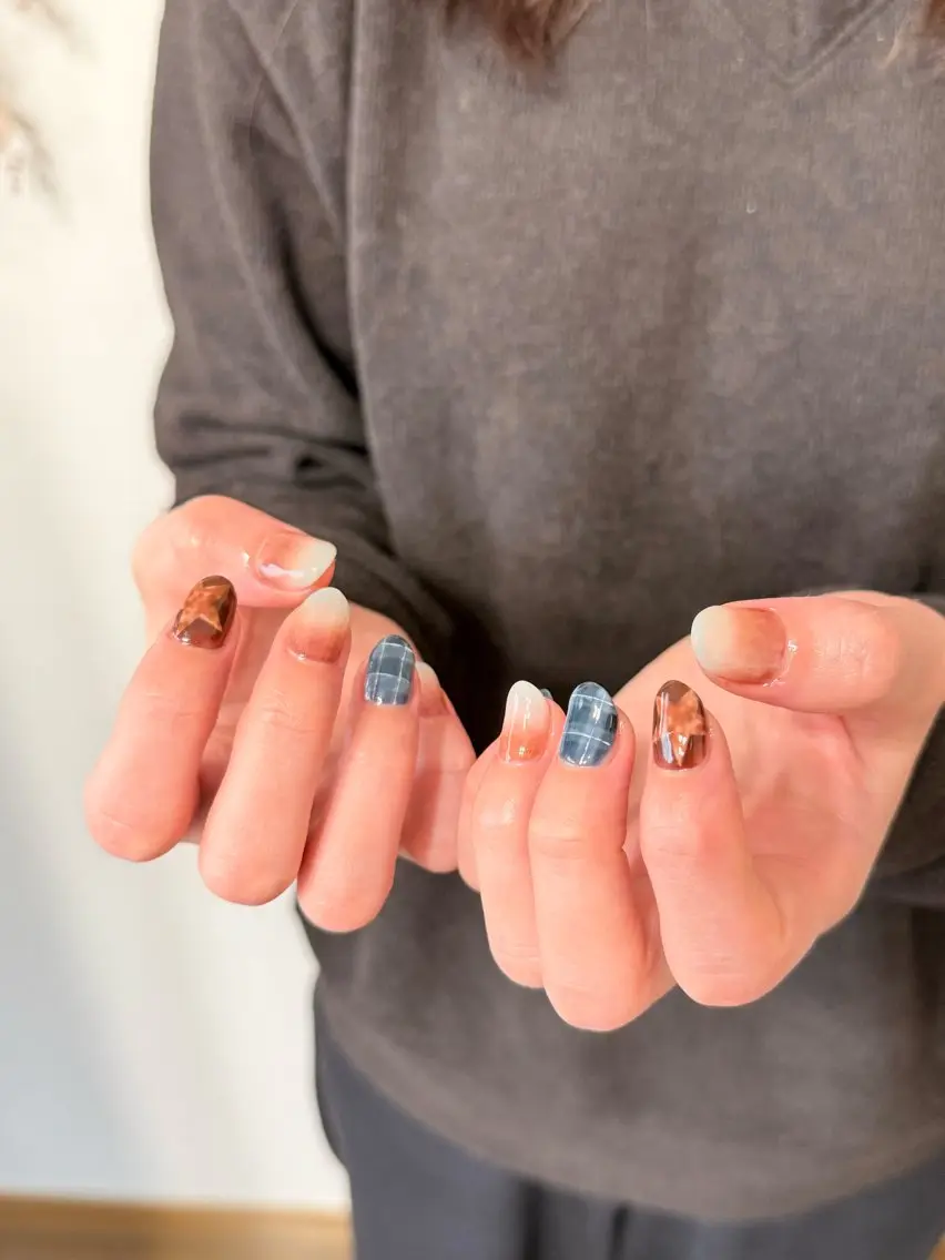 ネイル 持ち込み 春ネイル ハンドネイル miel nailのネイルデザイン