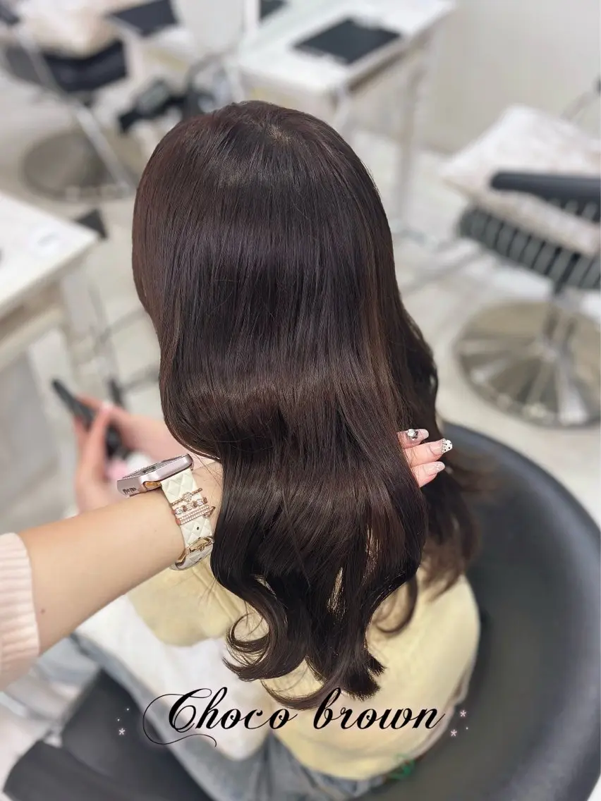 カラー ブラウンカラー ヘアカラー カットカラー/銀座 🎀𝐒𝐀𝐊𝐈のヘアスタイル