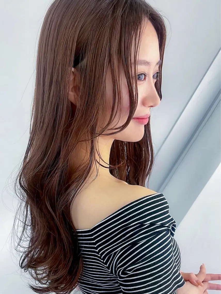 セミロング カラー ササノ/髪質改善⛓️ 艶カラー⛓️レイヤーのヘアスタイル