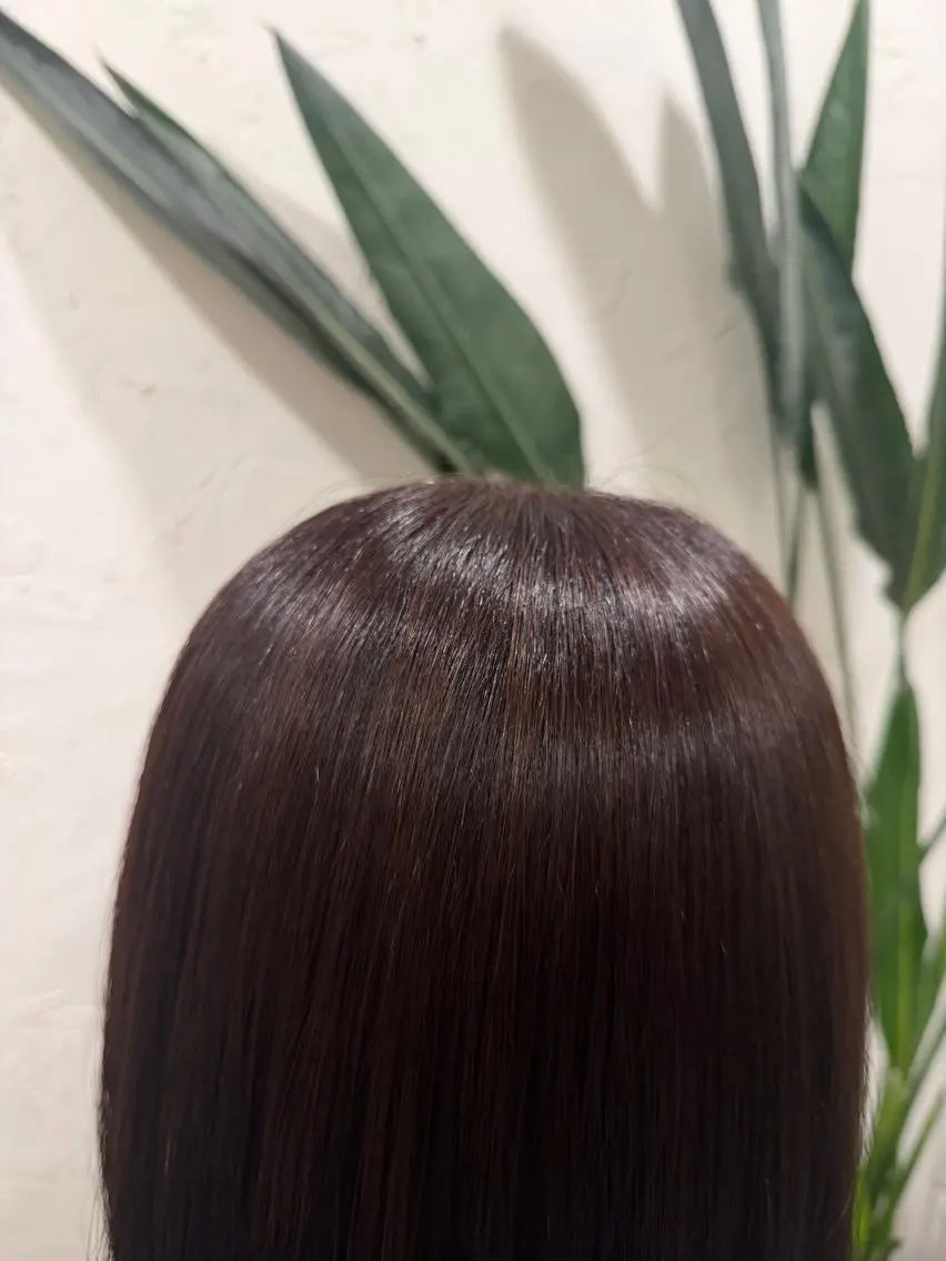 ミディアム ラベンダーブラウン ヘアカラー 張替 凜のヘアスタイル