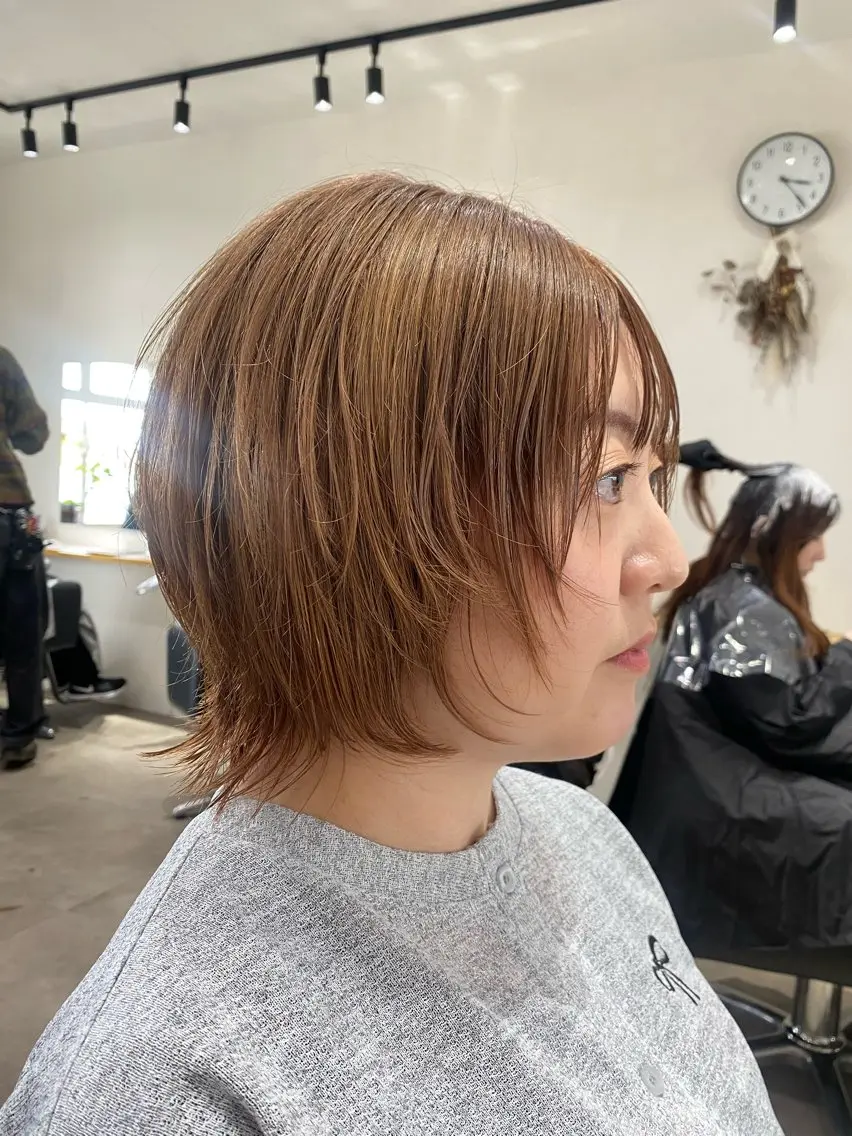 ショート ボブレイヤー ボブ レイヤーカット カット 韓国風hair💕 Kanonのヘアスタイル