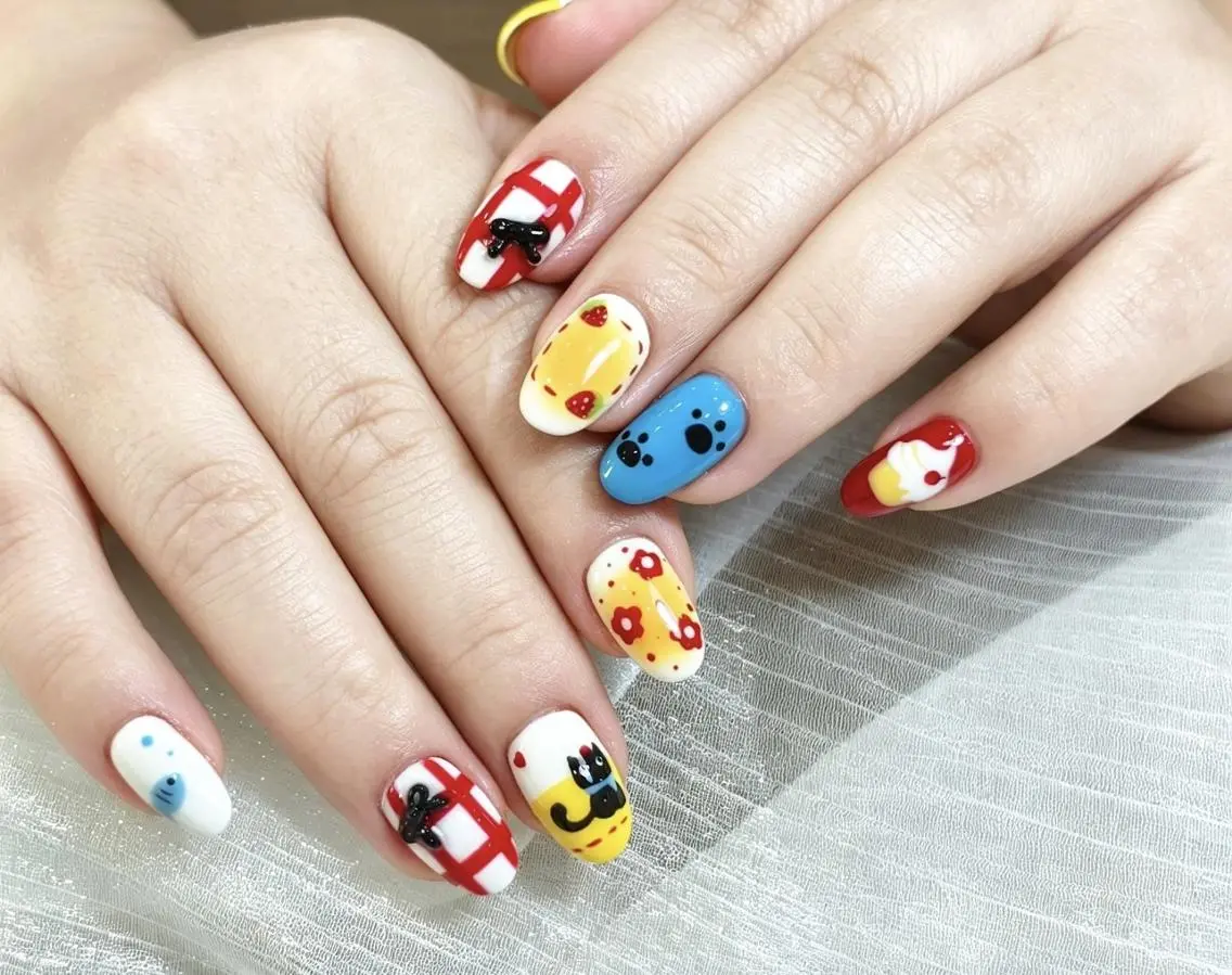マツエク・マツパ 付け放題 成人式 韓国風マツエク ワンホンマツエク Kara🌻マツエク &Nailサロン💛のネイルデザイン