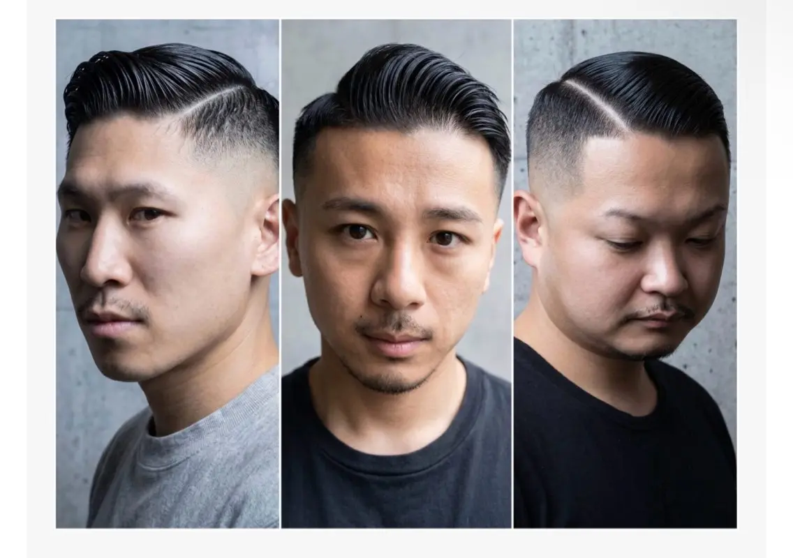 カット+フェード+ヘアセットの写真