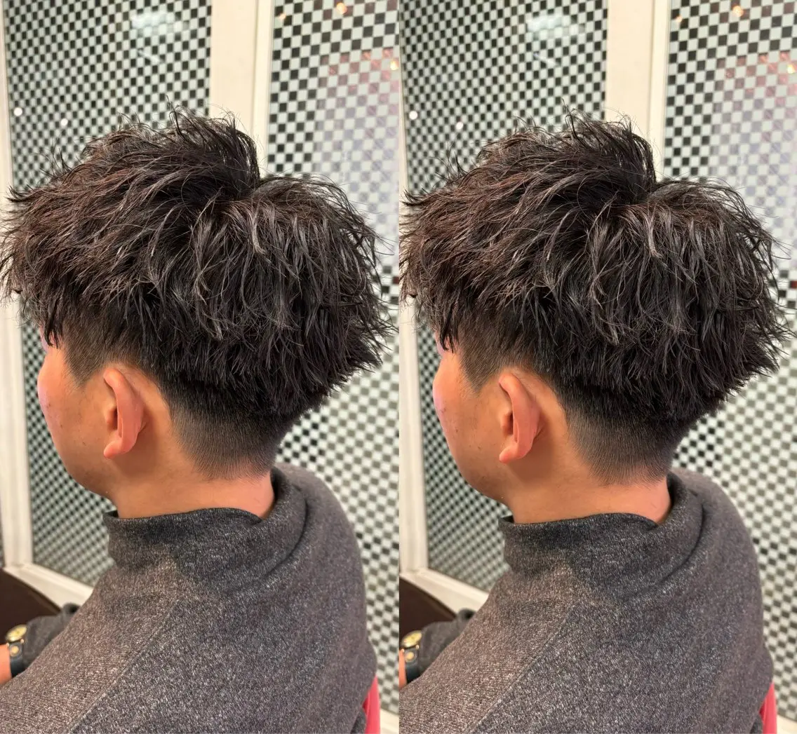 【men's】5点セット割🈹⭐︎デザインカット+眉カット+マイクロバブル+クイックスパ+earthオリジナルワックス付の写真