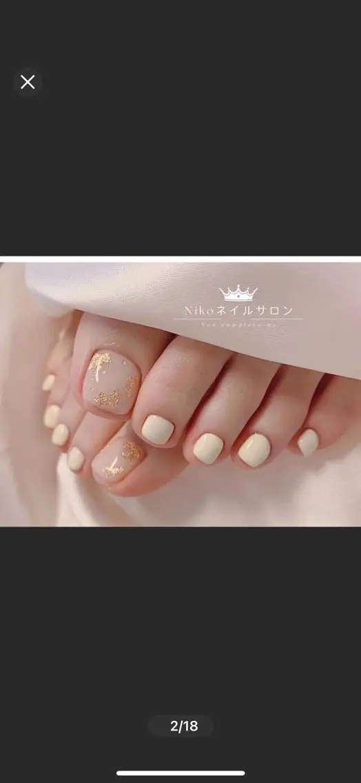 ネイル チークネイル フットネイル フレンチネイル ジェルネイル ガラスフレンチ Nikosalon rikoのネイルデザイン