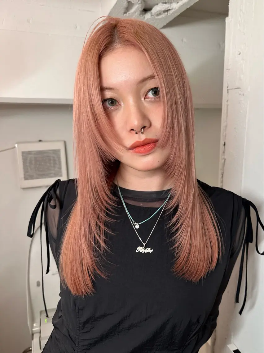 ロング カラー カット ヘアカラー Hana ハイトーン🕯🩰のヘアスタイル