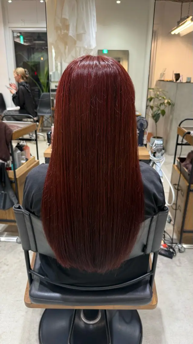 ロング カラー ヘアカラー トリートメント にいな/パーマ /艶カラー☘️のヘアスタイル