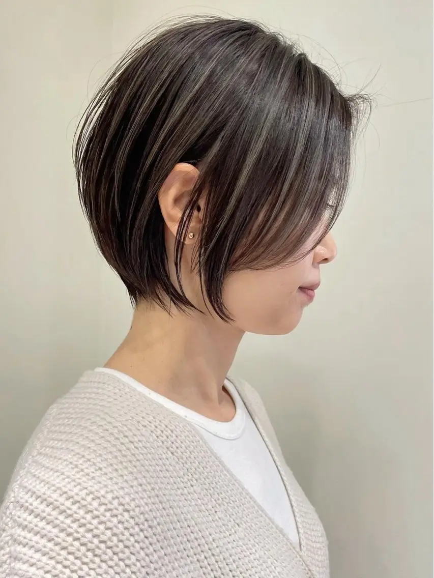ショート カット ヘアカラー ハイライトNo.1☆ ゆうのヘアスタイル