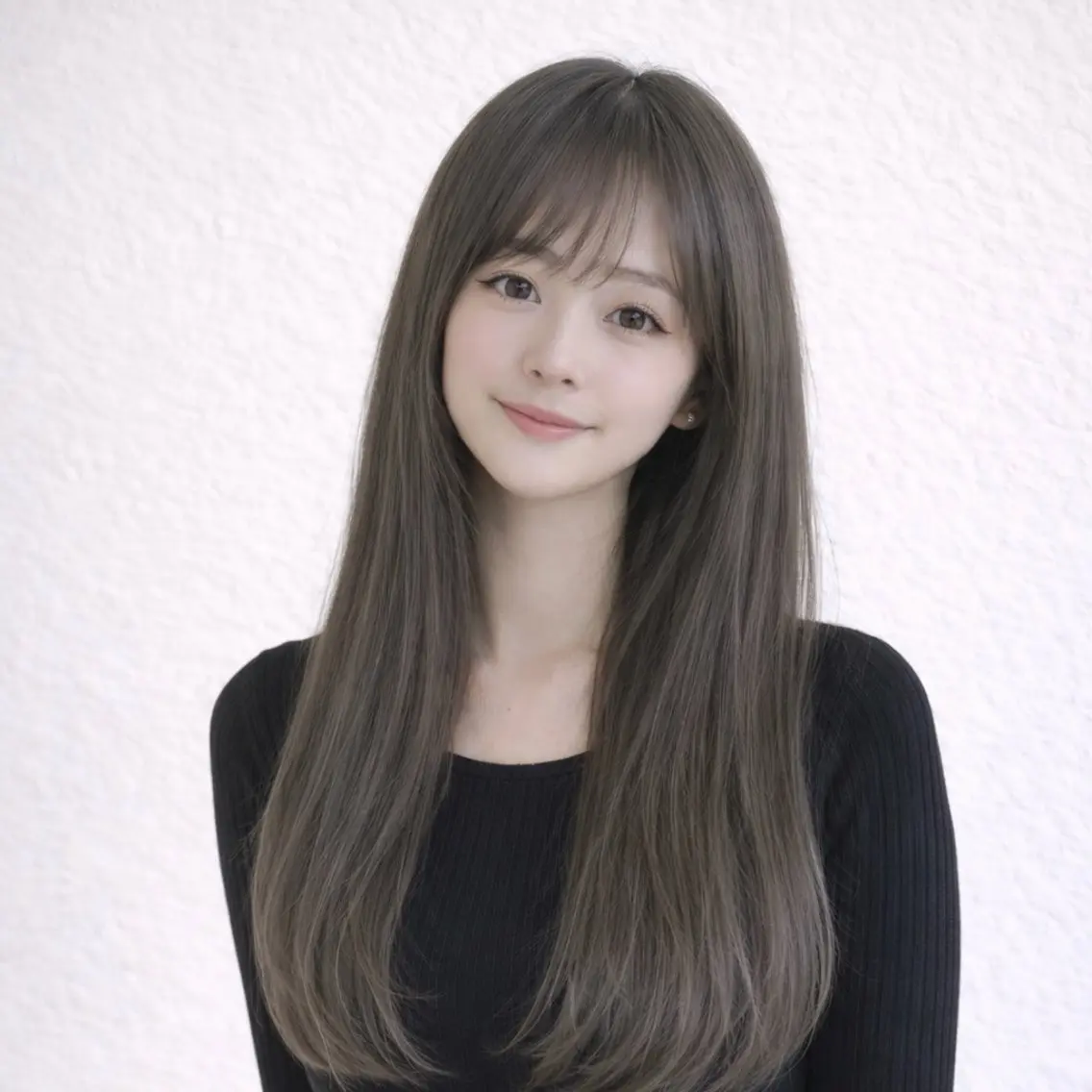 ロング カラー ベージュカラー グレージュ カット ヘアカラー トリートメント 髪質改善/レイヤー/ 佐藤 舞のヘアスタイル