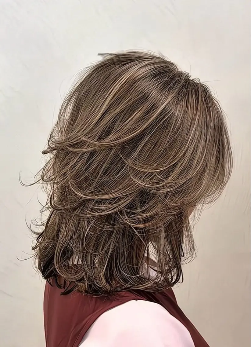 セミロング カラー ヘアカラー トリートメント 佐藤優晟/カラー/ 癖毛ショート/表参道のヘアスタイル