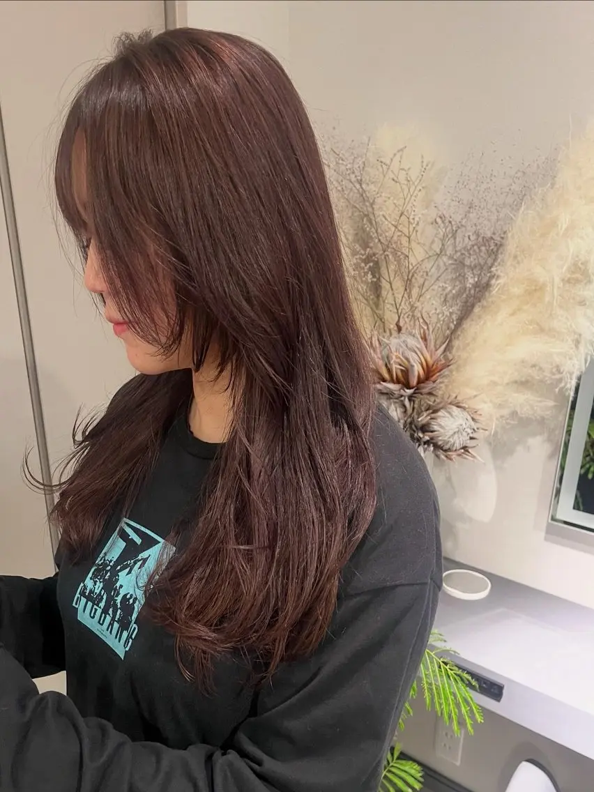 ロング カット ヘアカラー 堀越 エリのヘアスタイル