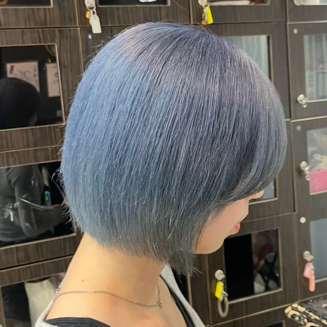 ショート カラー ブルーカラー 🫧ハイトーン/ ペールカラー🕊♡雛のヘアスタイル