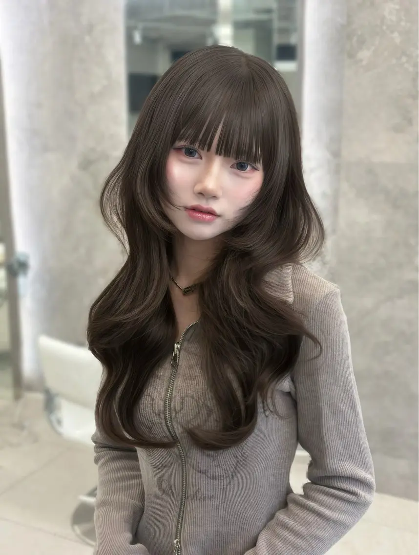 ロング カラー カット ヘアカラー トリートメント ヘアセット 栄美容師/kiti /ボブ/ケントのヘアスタイル