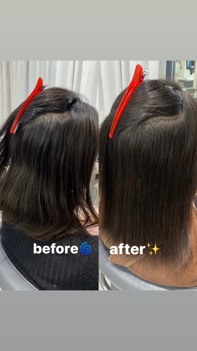 ミディアム パーマ ストレートパーマ しゅり🇰🇷 日韓MIXメンズヘアのヘアスタイル