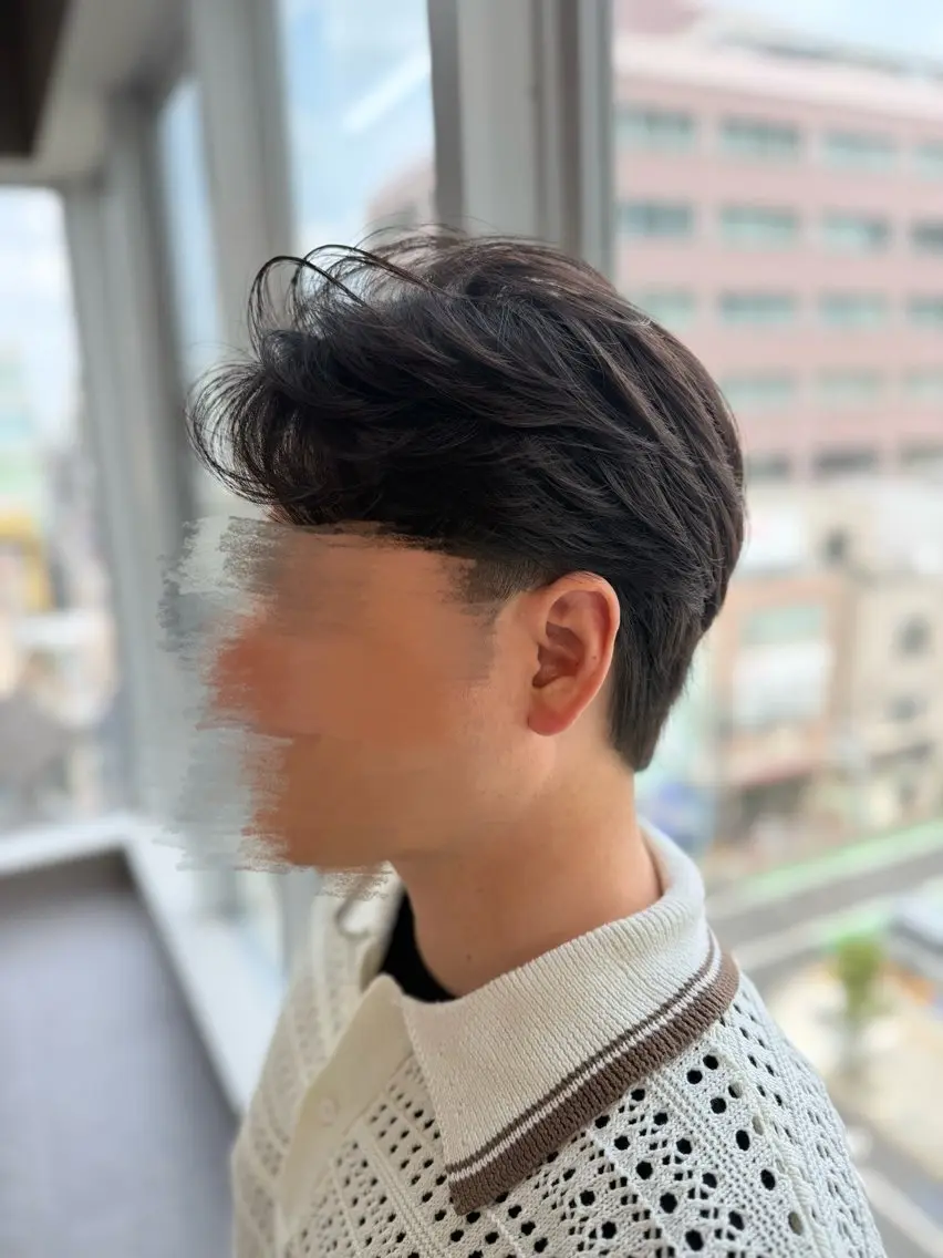 ⭐️残り数名様⭐️韓国風刈り上げないナチュラルマッシュ🇰🇷🔥メンズカット✂️👦🏻詳細欄要確認⚠️#大宮の写真