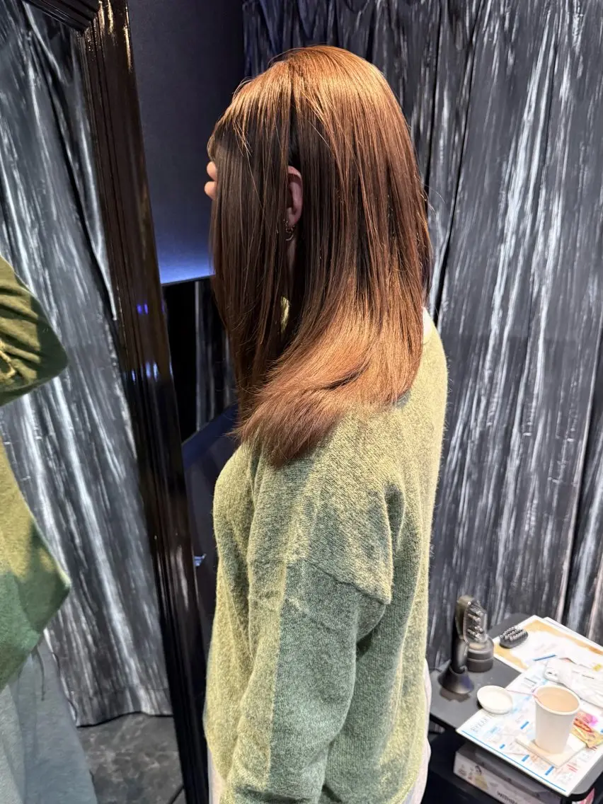 ミディアム カラー カット ヘアカラー トリートメント mai / linoah˚✧のヘアスタイル