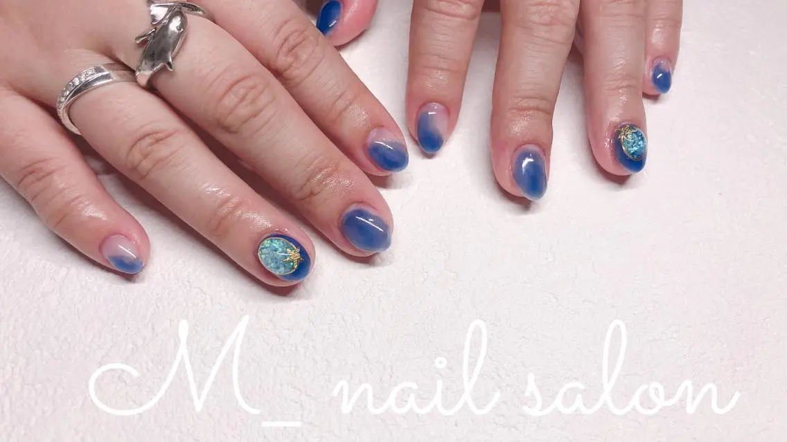 ネイル シンプルネイル M_ nail salonのネイルデザイン