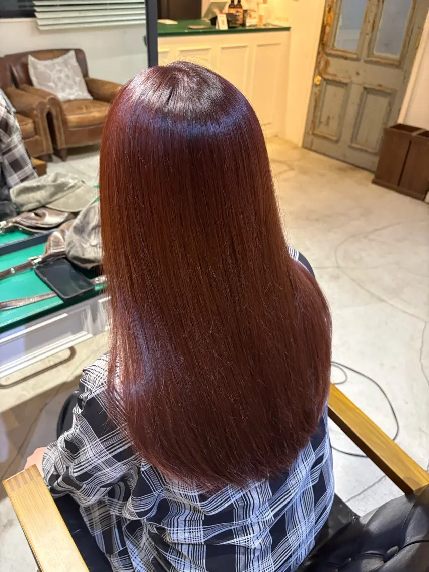 ロング カラー ヘアカラー MIRAI 編み込み/エクステのヘアスタイル