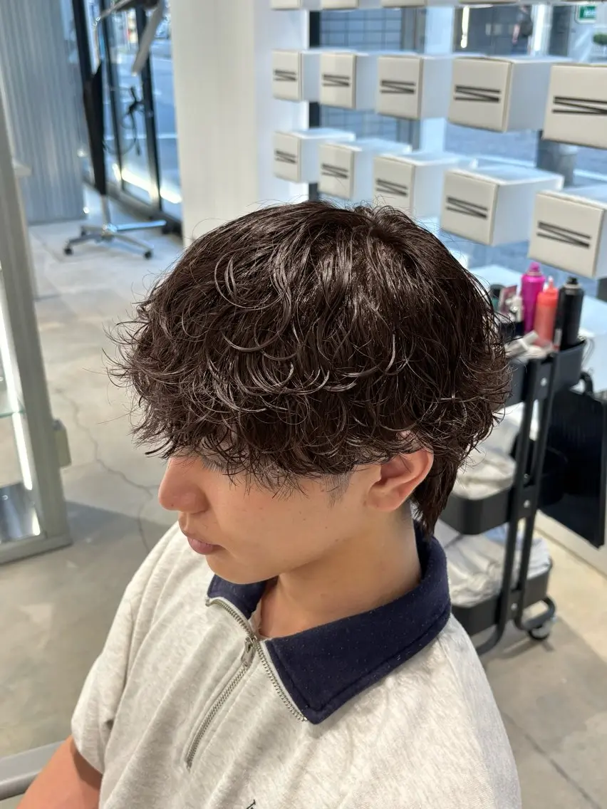 パーマ カット パーマ メンズ特化⚡️三村 彰吾⚡️カットパーマのヘアスタイル