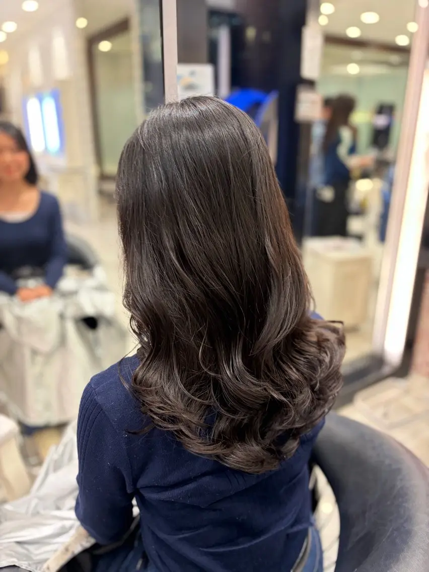 ロング パーマ カット パーマ 🌸銀座No.1パー マ🌸いでいあやのヘアスタイル