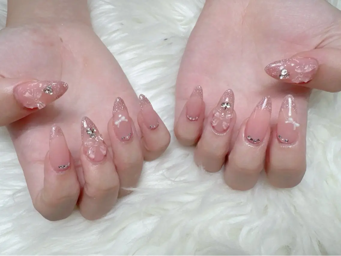 ネイル フットネイル フレンチネイル グラデーション 韓国ネイル マグネットネイル ハンドネイル ハンドケア Hara Nail 【持ち込みOK】のネイルデザイン