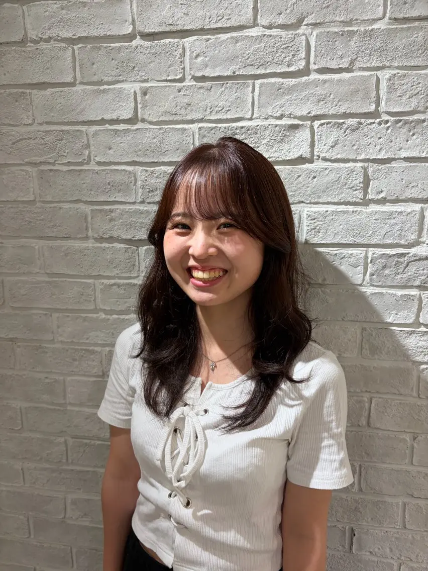 ロング ヘアカラー 彩菜/透明感艶カラー /赤み消しカラーのヘアスタイル