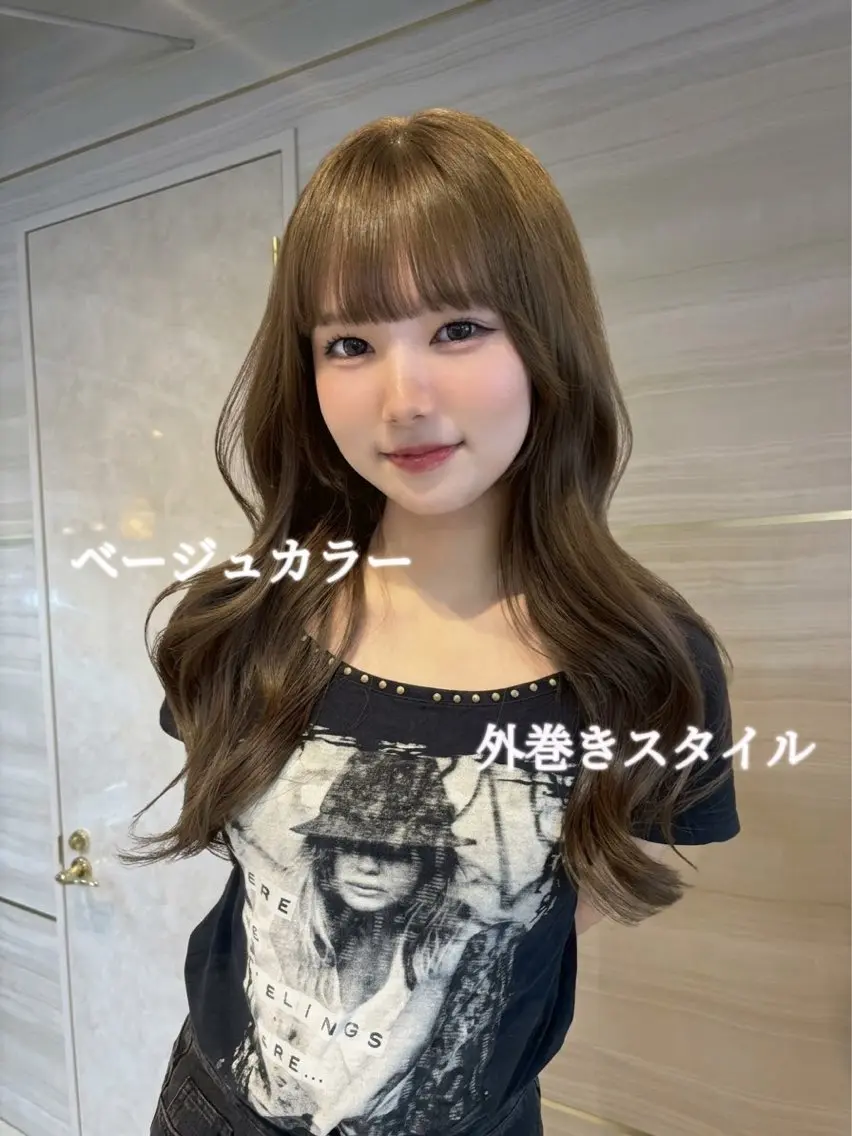 ロング カラー ヘアカラー トリートメント 🎀りな🎀透明感 カラー特化大宮のヘアスタイル