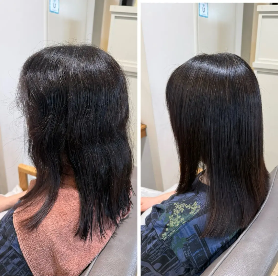 セミロング カット 縮毛矯正 白髪ぼかし/髪質改善 濱走大輝のヘアスタイル