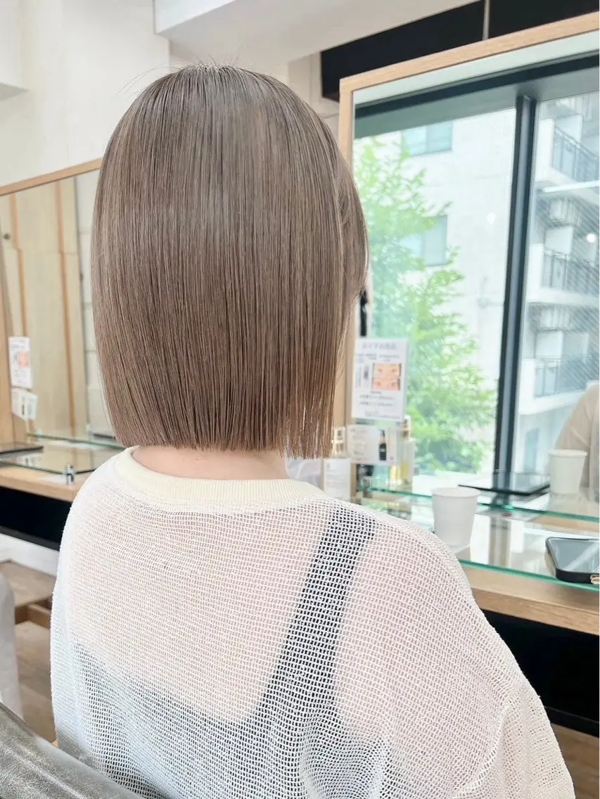 ミディアム カラー カット ヘアカラー 🎀オタク美容師艶髪 カラーERINA🎀のヘアスタイル