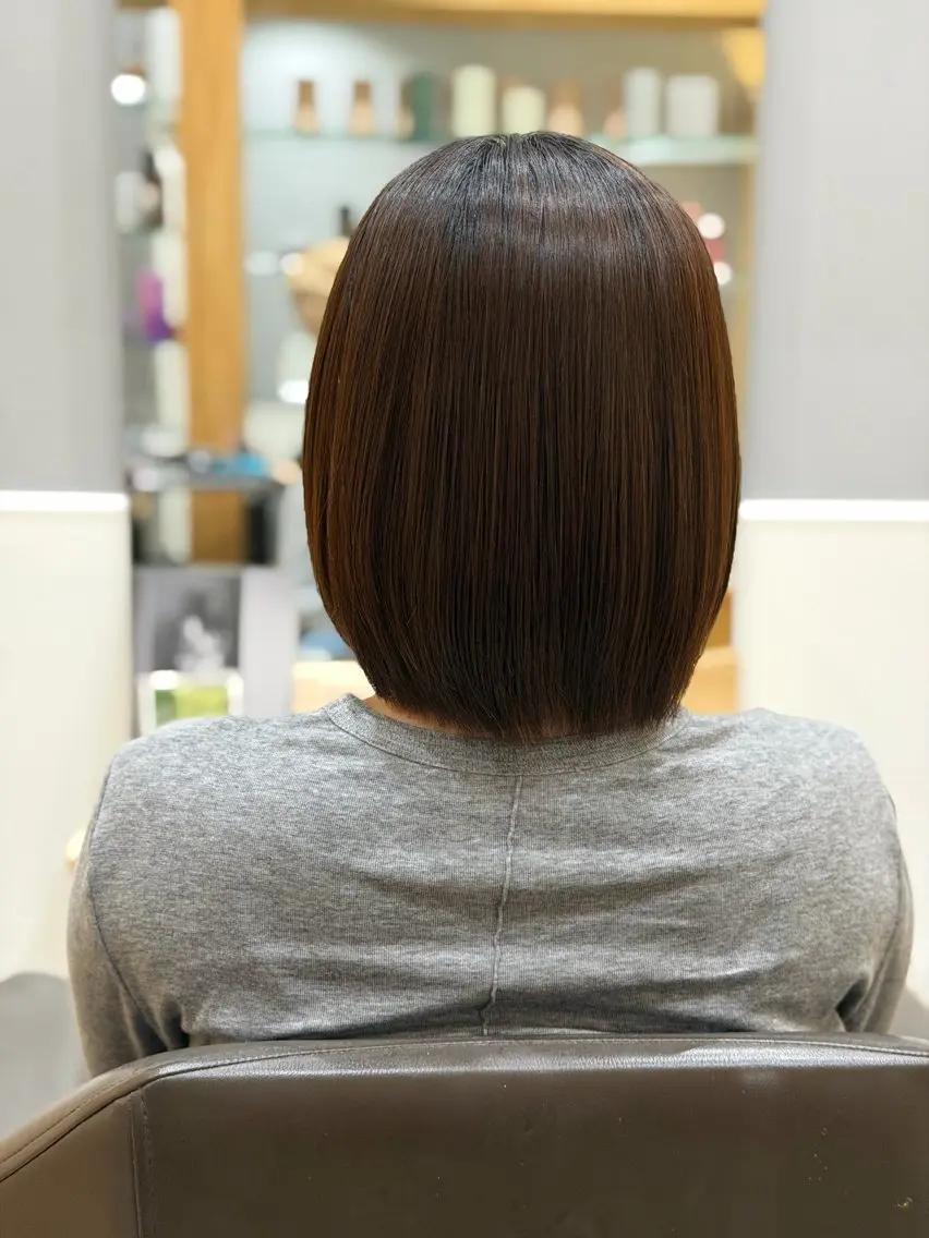 ミディアム 縮毛矯正 miloc minamiのヘアスタイル