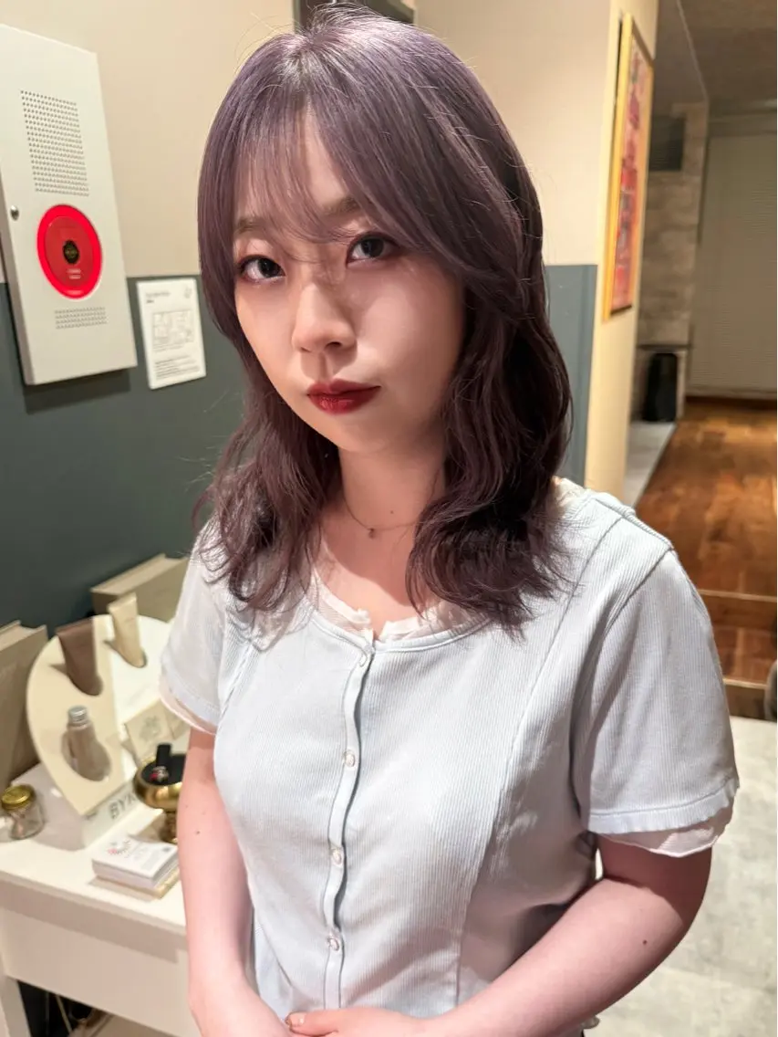 ミディアム カラー カット ヘアカラー トリートメント mai / linoah˚✧のヘアスタイル