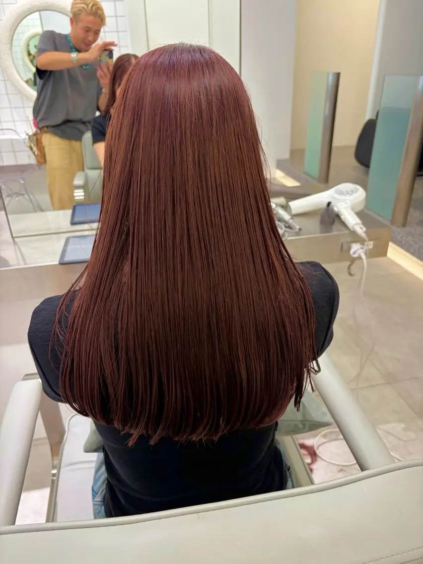 ロング ヘアカラー ふうか🧸 カラー2500円🎀のヘアスタイル