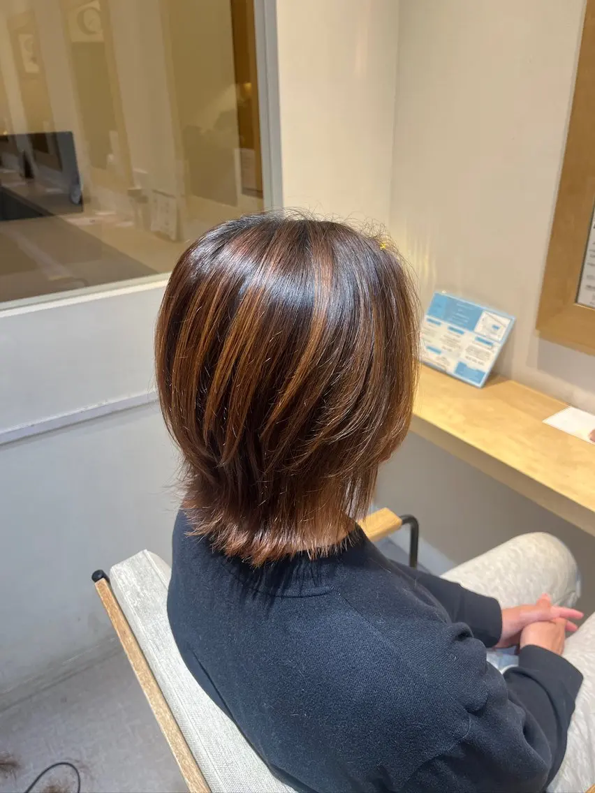 ミディアム レディースカット モデル募集中/田中楓のヘアスタイル