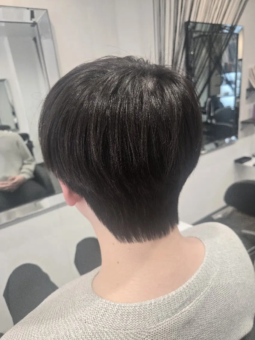 ショート メンズ ダウンパーマ メンズ韓国風 メンズパーマ 韓国風ヘア カット パーマ LEE HANAのヘアスタイル