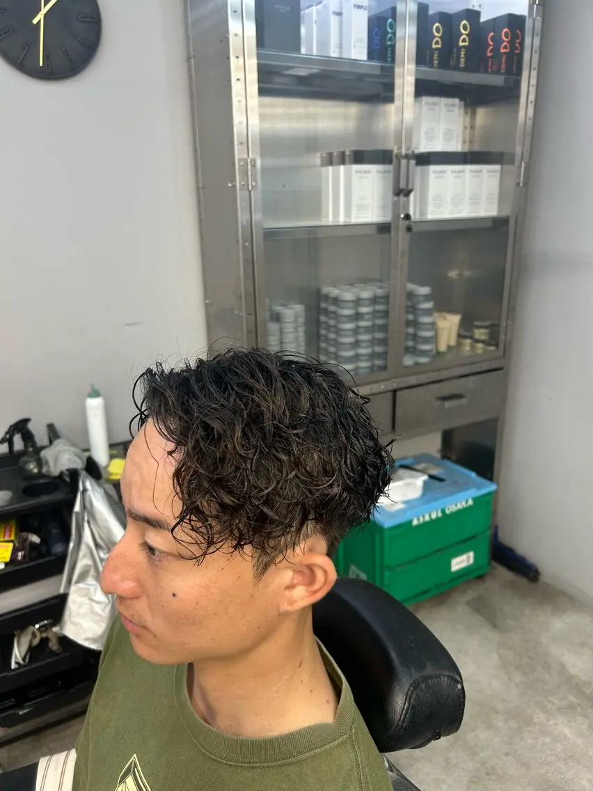 パーマ カット パーマ 【刈部倶楽舞】 福岡 大芽のヘアスタイル