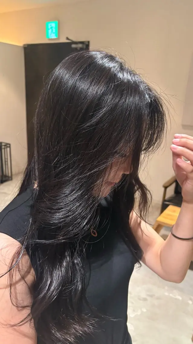ロング カラー 透明感カラー ヘアカラー Dreap anのヘアスタイル