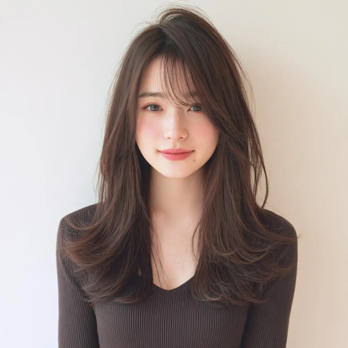 ロング レイヤーカット 小顔カット カット ヘアカラー トリートメント 原田 祥彰のヘアスタイル