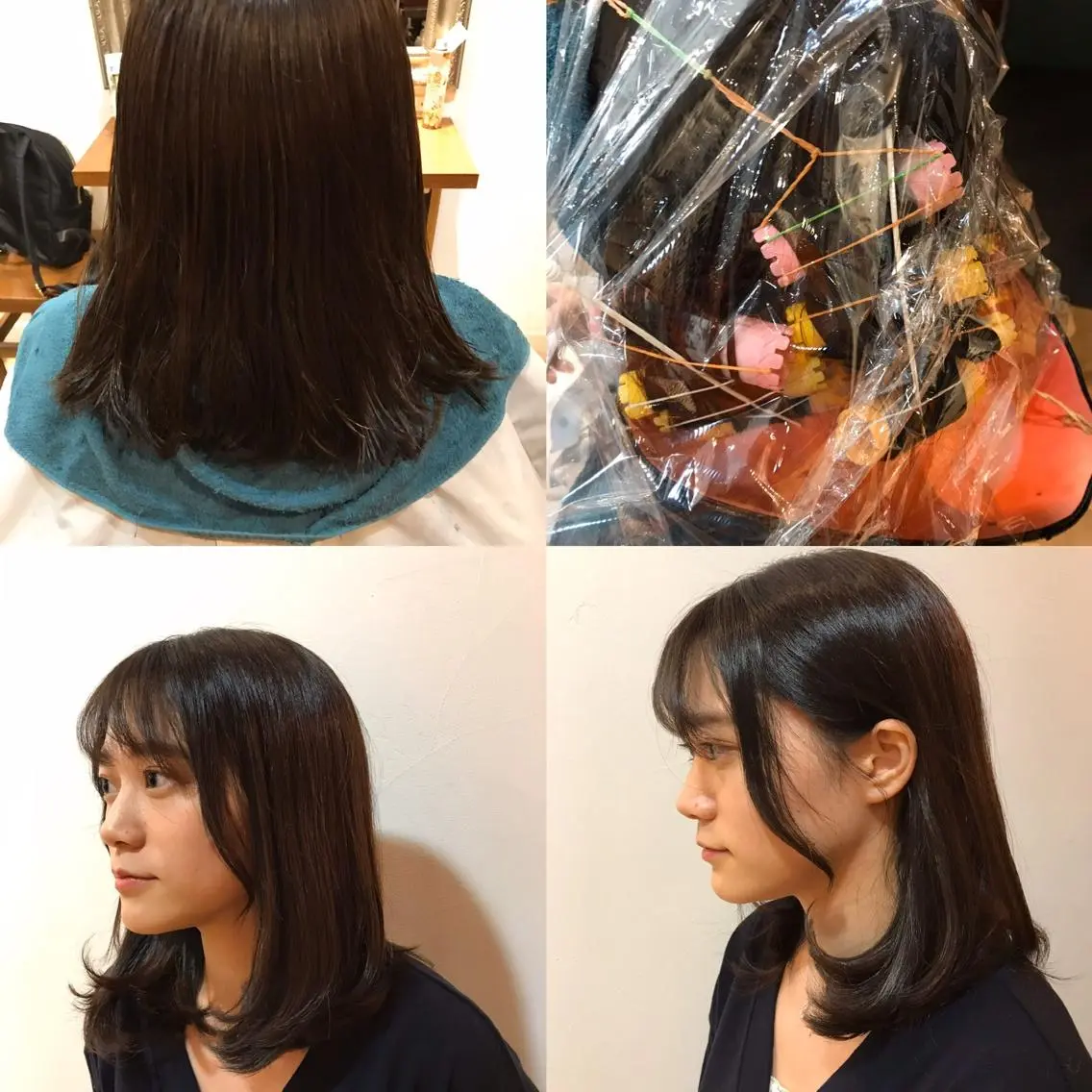 セミロング パーマ セミロングパーマ カット パーマ 福井 稜平のヘアスタイル