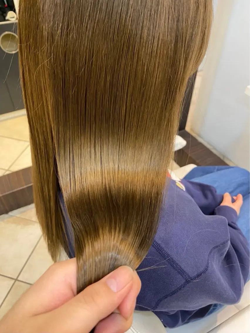 ロング ヘアカラー 赤み消し艶カラー✨️ DAIGOのヘアスタイル