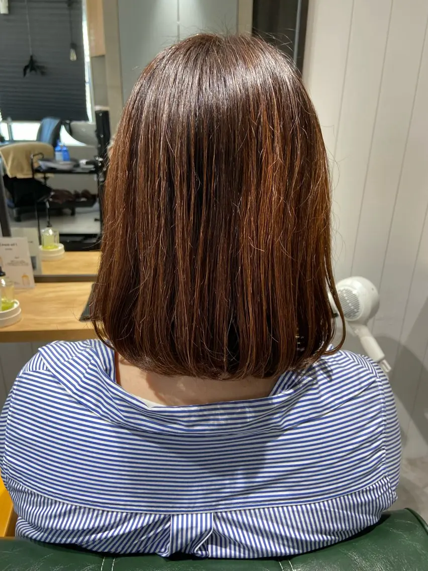 セミロング ボブ 髪質改善資格保持者/ ナツミのヘアスタイル