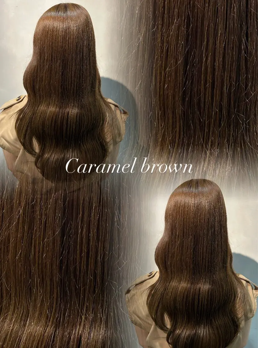ロング カラー ブラウンカラー キャラメルブラウン 透明感カラー 韓国風ヘア カット ヘアカラー トリートメント 渋谷/トレンドヘア 🦋🤍ふうかのヘアスタイル