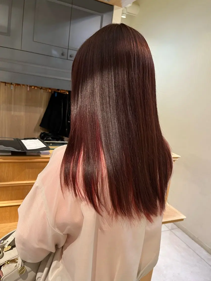 セミロング 髪質改善 トリートメント カット ヘアカラー トリートメント 美髪矯正✨🌷関 郁美🌷のヘアスタイル