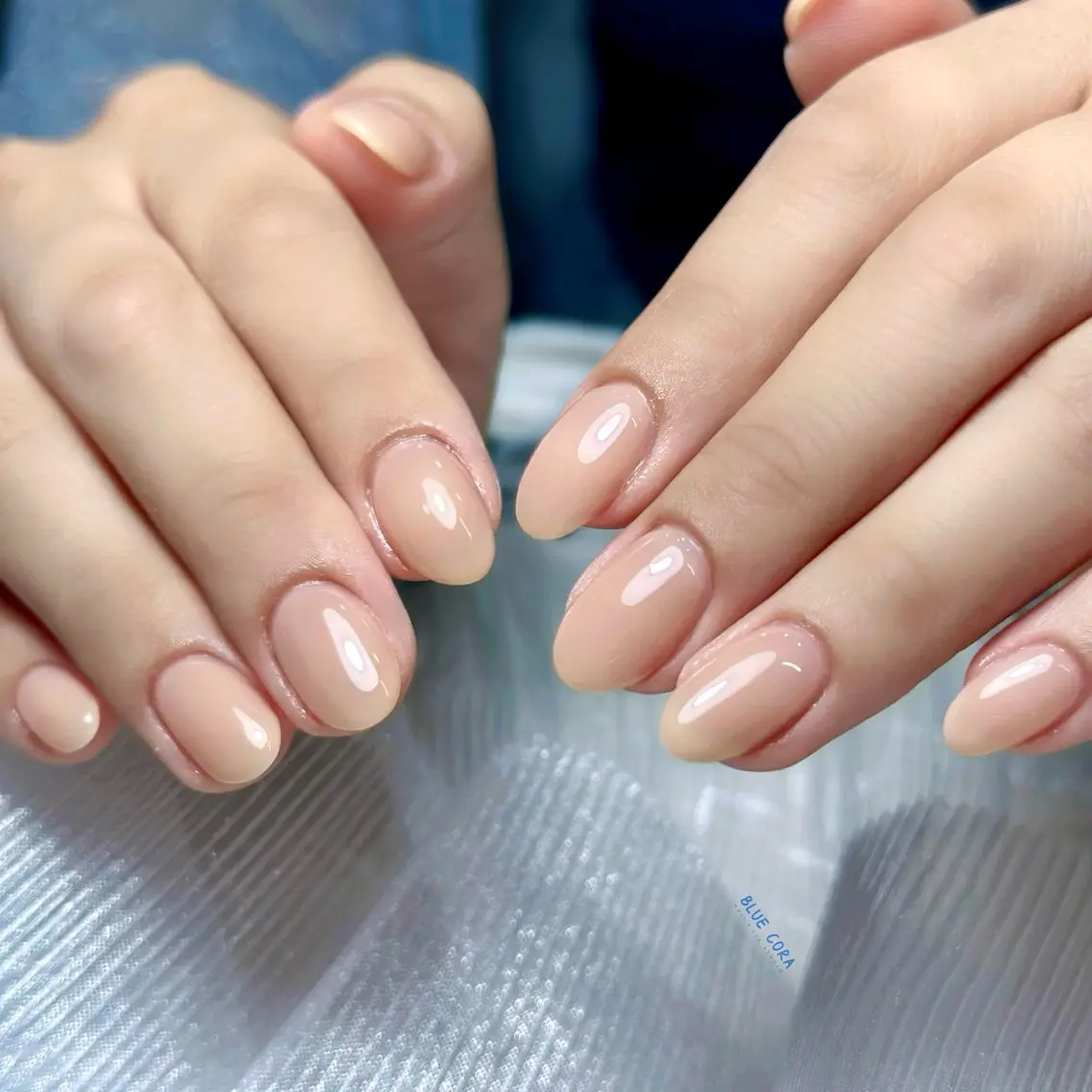 ネイル クリアネイル ハンドネイル ハンドケア BLUE CORAのネイルデザイン