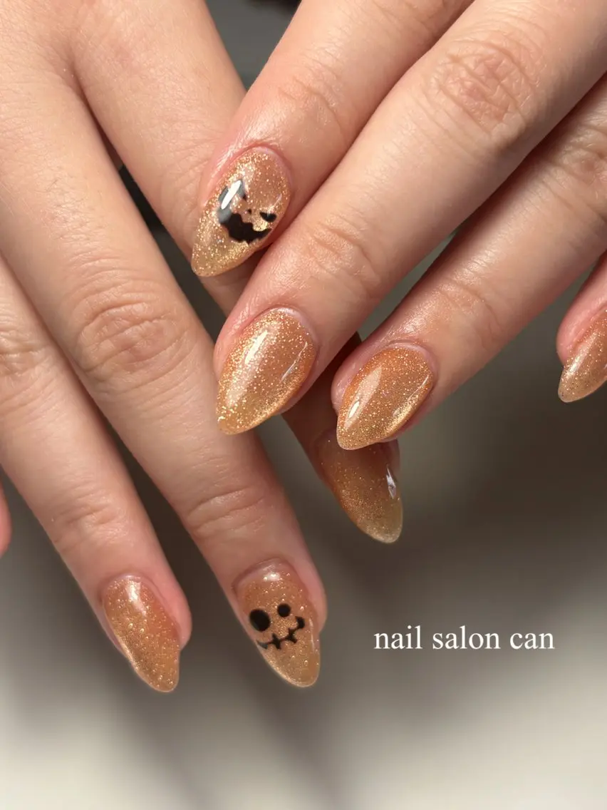 ネイル ハロウィン ハンドネイル フットネイル nail salon CAN-中島公園のネイルデザイン