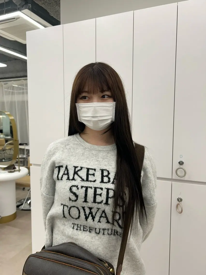 ロング カラー ヘアカラー トリートメント ハルカ 透明感カラー 美髪縮毛矯正🥣のヘアスタイル