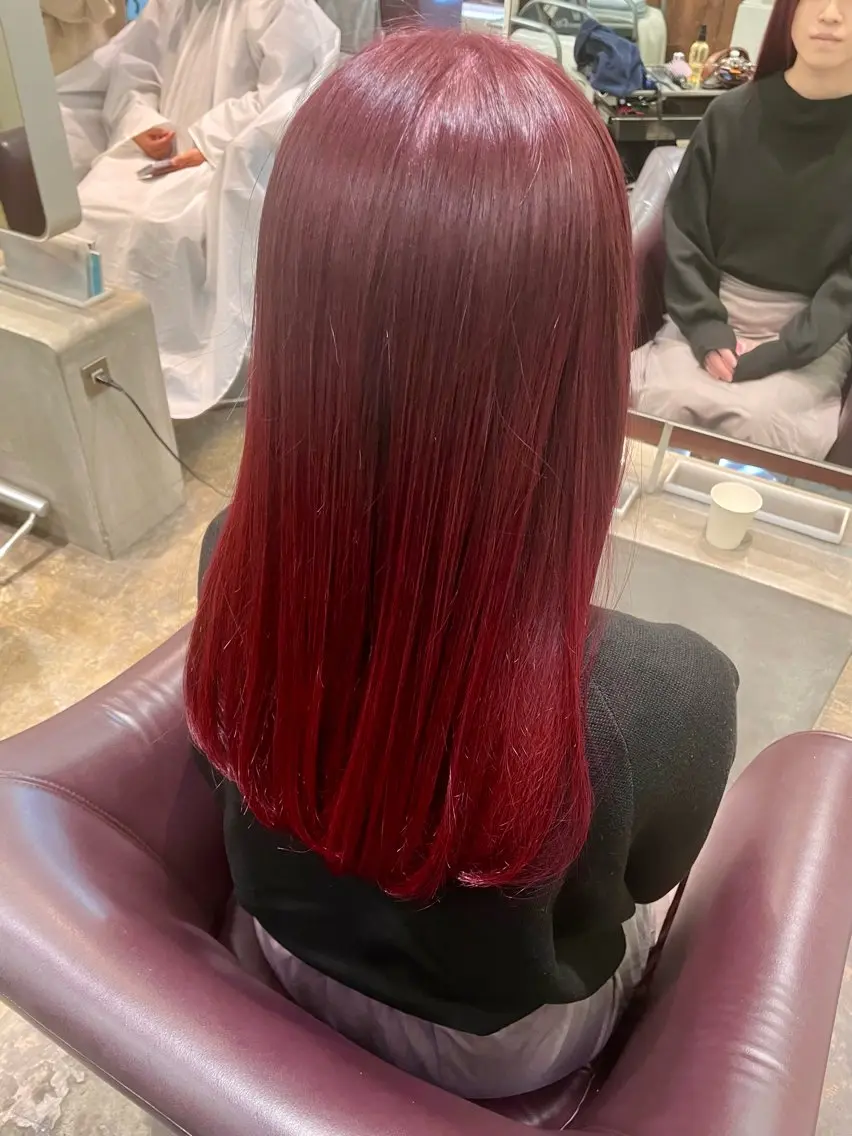 セミロング カット ヘアカラー トリートメント 中村 碧のヘアスタイル