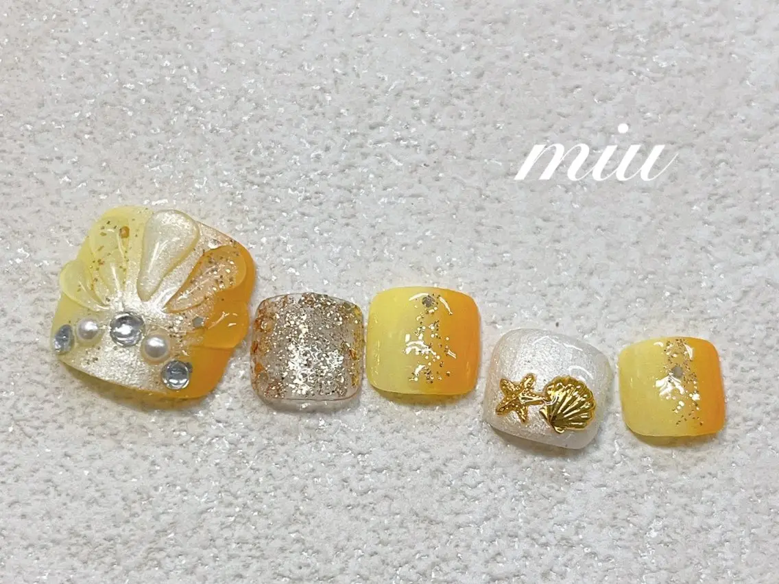 ネイル フットネイル miu nail 🐾mihoのネイルデザイン